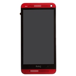 LCD&Touch&Frame for HTC One Red