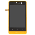 LCD&Touch&Frame for Sony Xperia go ST27i  Yellow