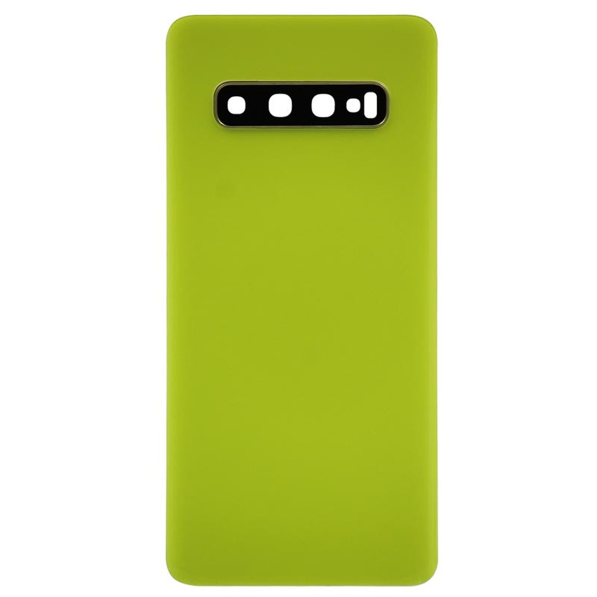 Carcasa trasera con adhesivo y lente de cámara para Galaxy S10 (G973), Canary Yellow
