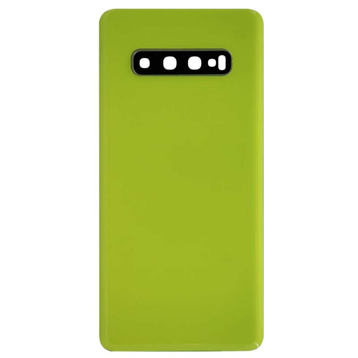 Carcasa trasera con adhesivo y lente de cámara para Galaxy S10 Plus (G975), Canary Yellow