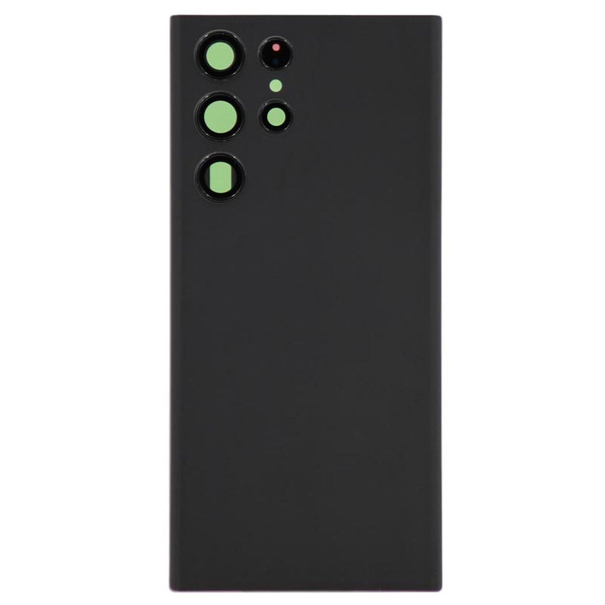 Carcasa trasera con adhesivo y lente de cámara para Galaxy S22 Ultra 5G (S908), Phantom Black