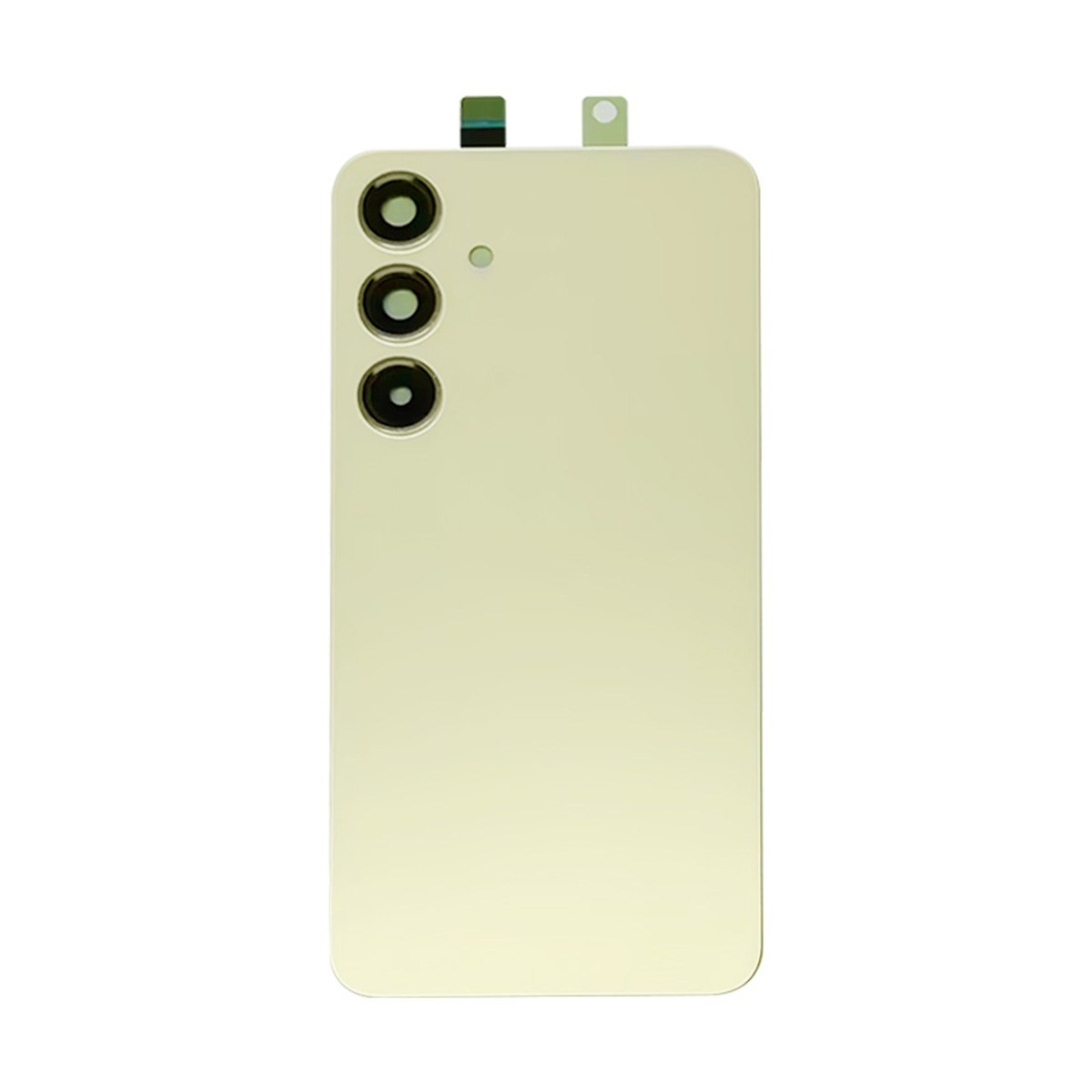 Carcasa trasera con adhesivo y lente de cámara para Galaxy S24 Plus 5G (S926), Amber Yellow