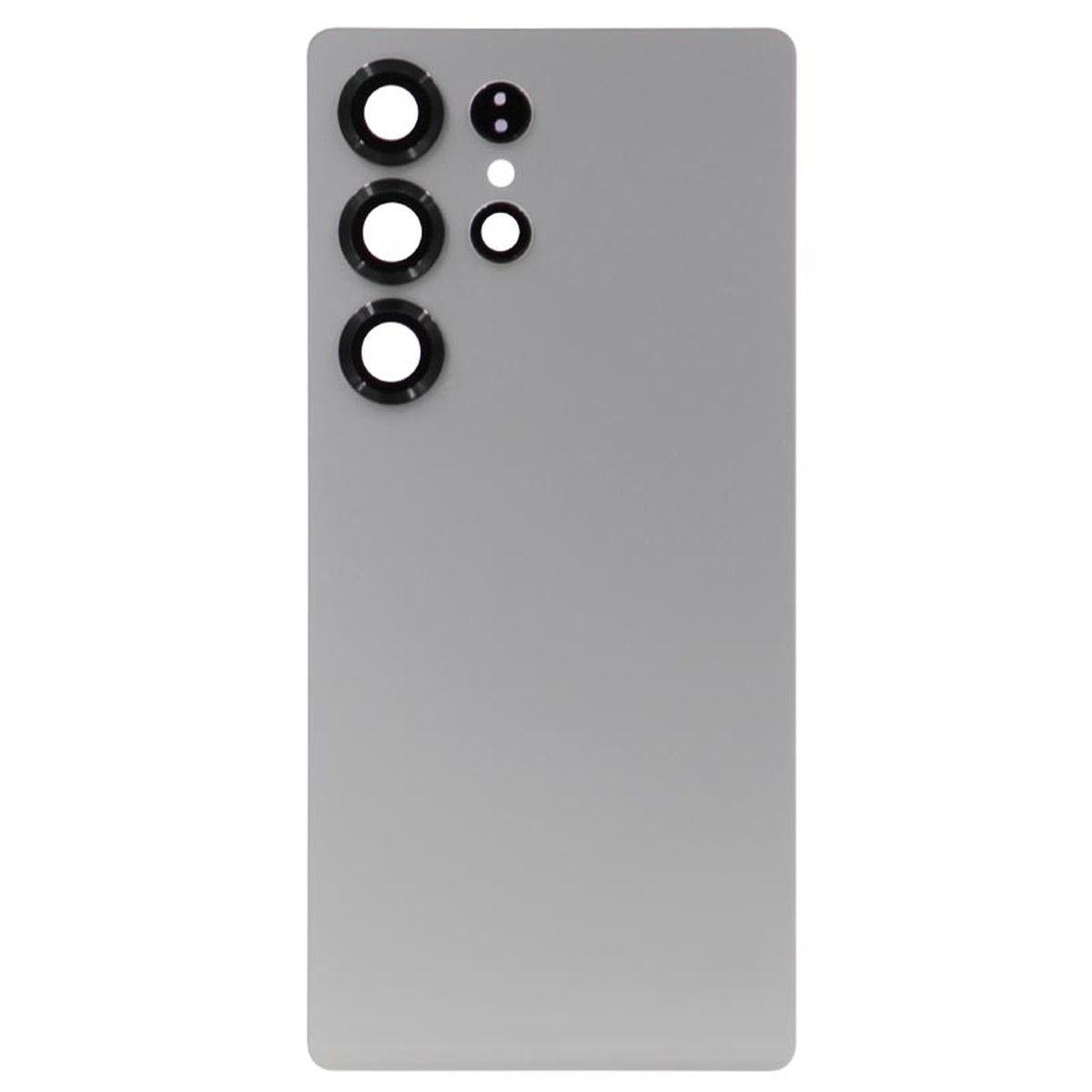 Carcasa trasera con adhesivo y lente de cámara para Galaxy S25 Ultra 5G (S938), Titanium White Silver