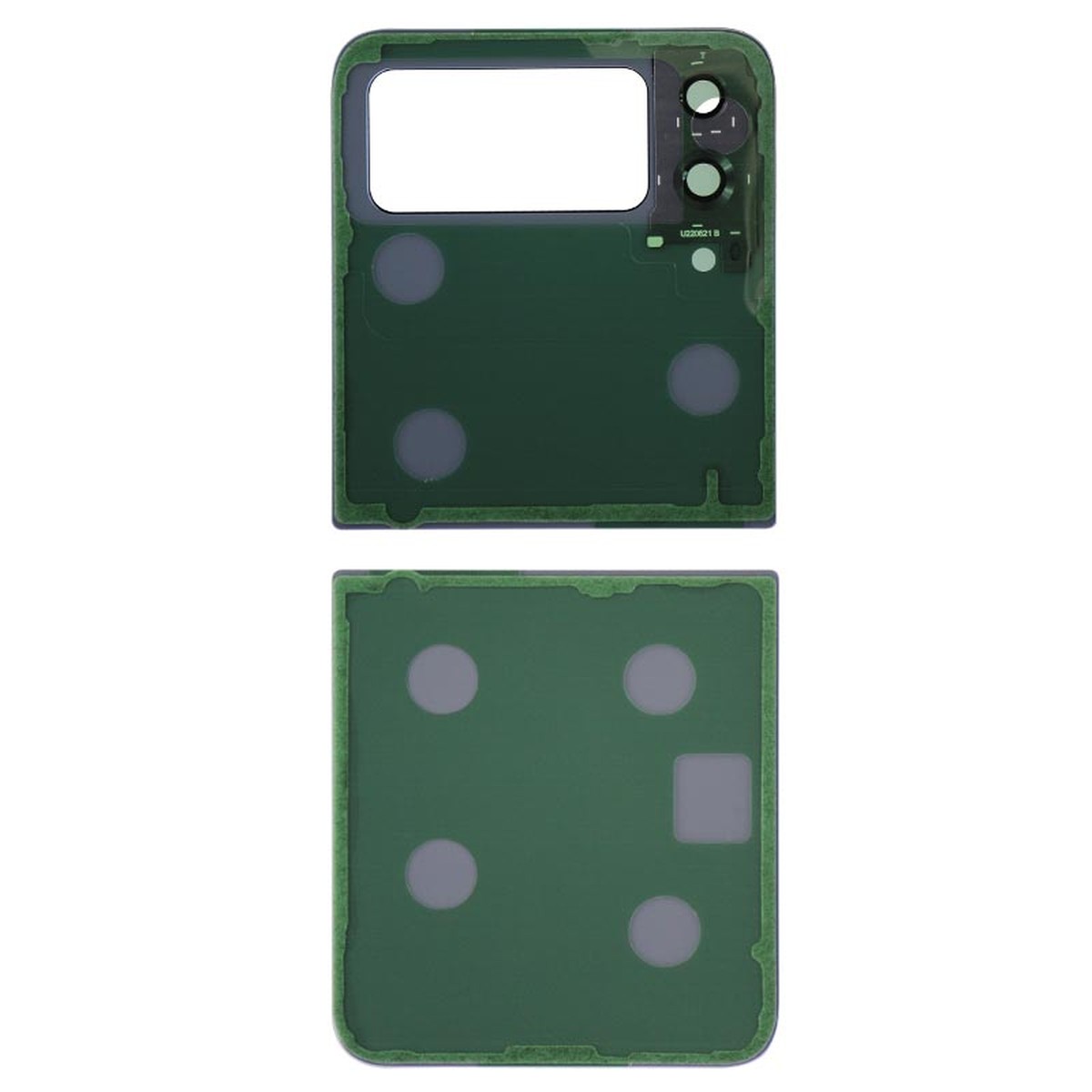 Carcasa trasera con adhesivo y lente de cámara para Galaxy Z Flip 4 (F721), Blue — imagen 2