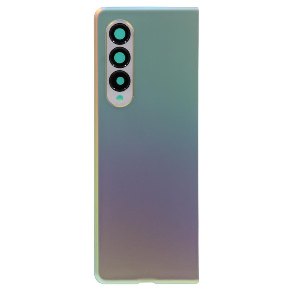 Carcasa trasera con adhesivo y lente de cámara para Galaxy Z Fold 3 5G (F926), Phantom Silver