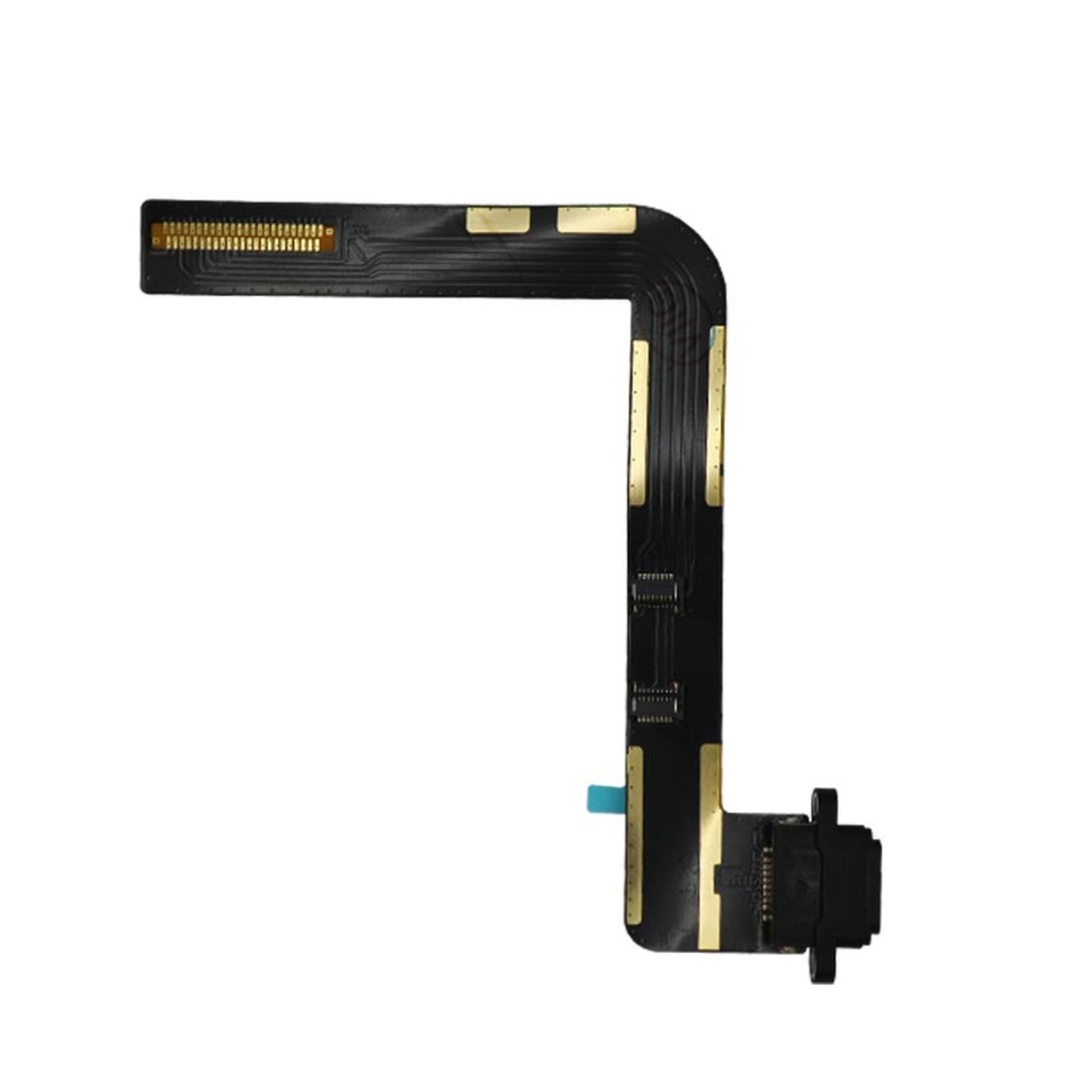 Flex de puerto de carga dock para iPad 7 / iPad 8 / iPad 9, Requiere soldadura, Black