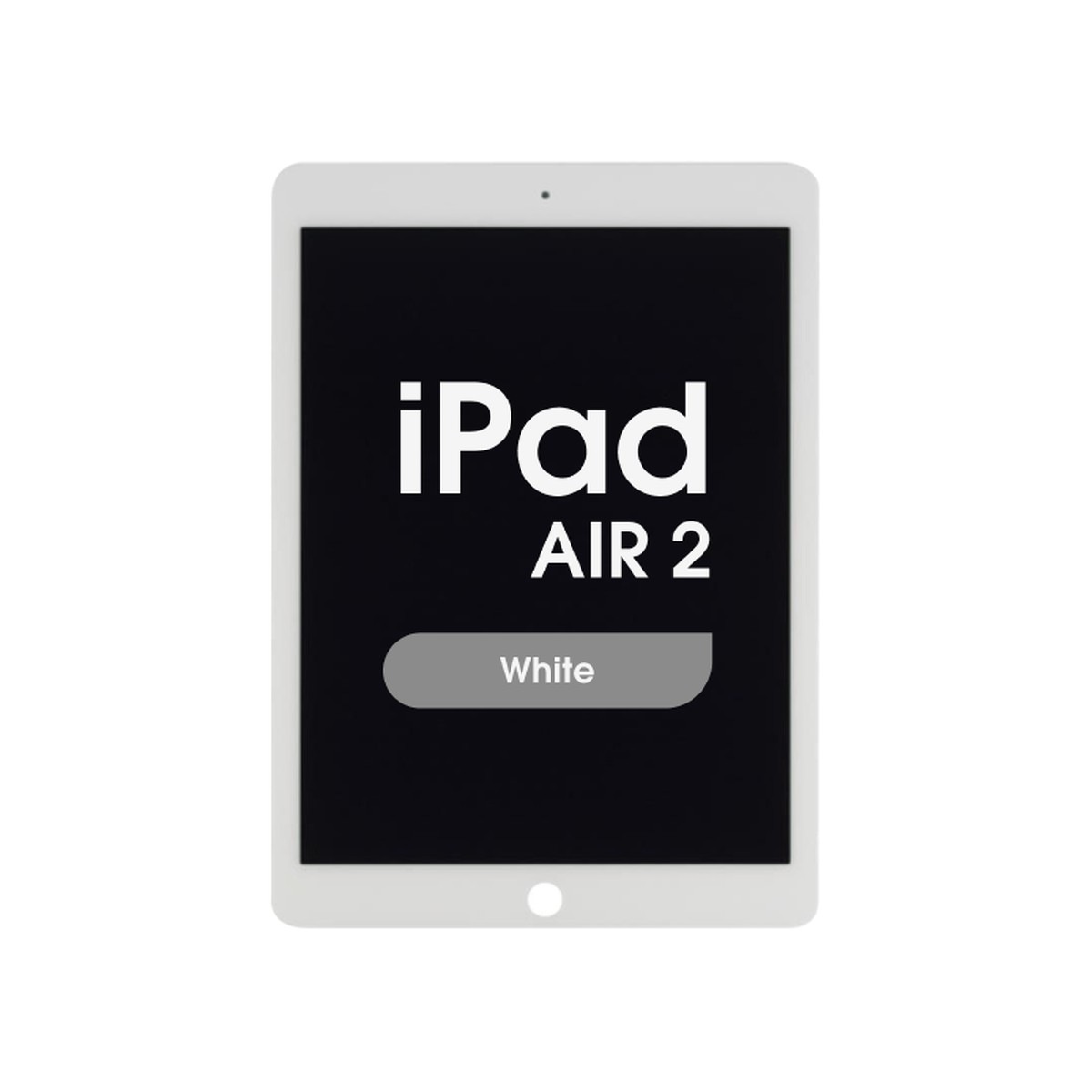 Conjunto completo de pantalla LCD con cristal táctil FX5 Fused para iPad Air 2, White