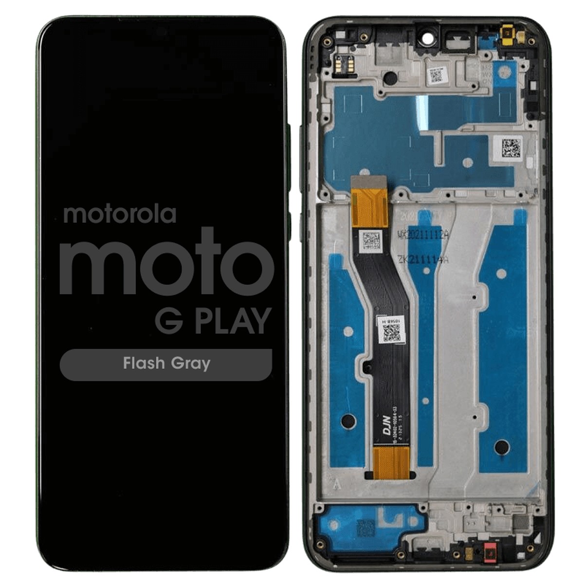 Pantalla LCD con táctil + marco Genuine para Moto G Play (XT2093), Flash Gray
