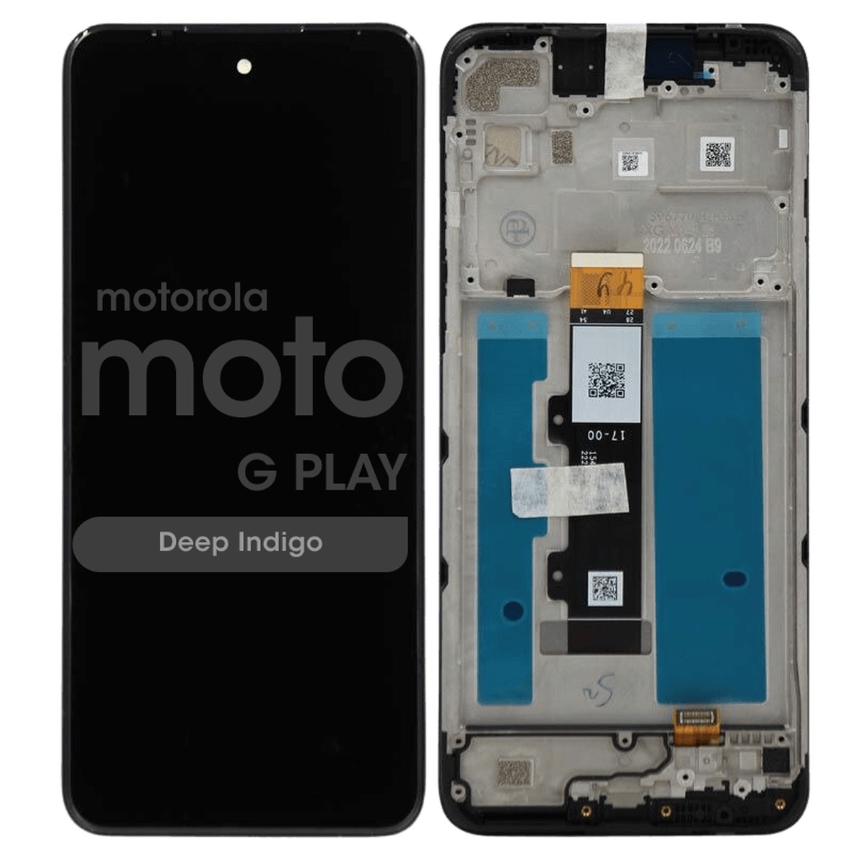 Pantalla LCD con táctil + marco Genuine para Moto G Play (XT2271-5), Deep Indigo