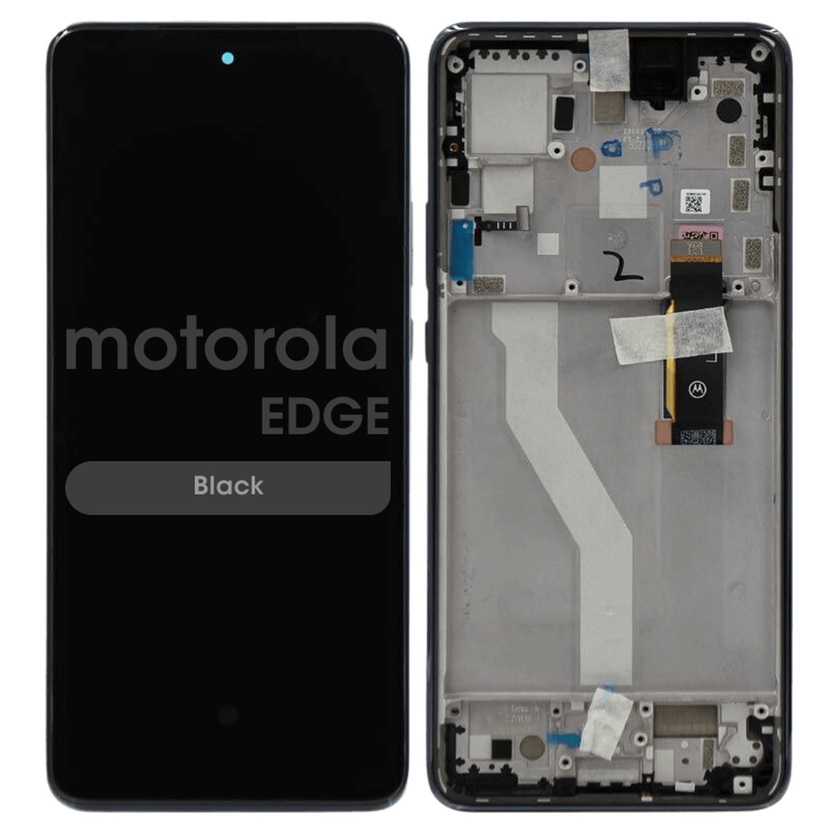 Pantalla OLED con táctil + marco Genuine para Moto Edge (XT2205-1), Black (C21236)