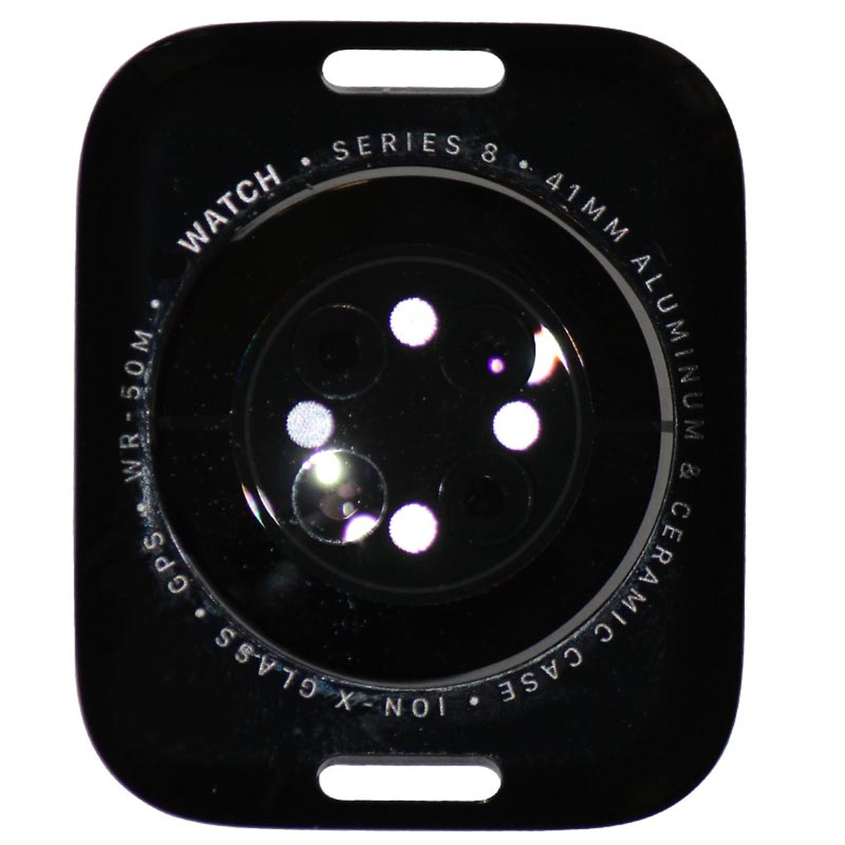 Tapa trasera de cristal para Apple Watch Series 8, 41 mm / GPS Version / Black