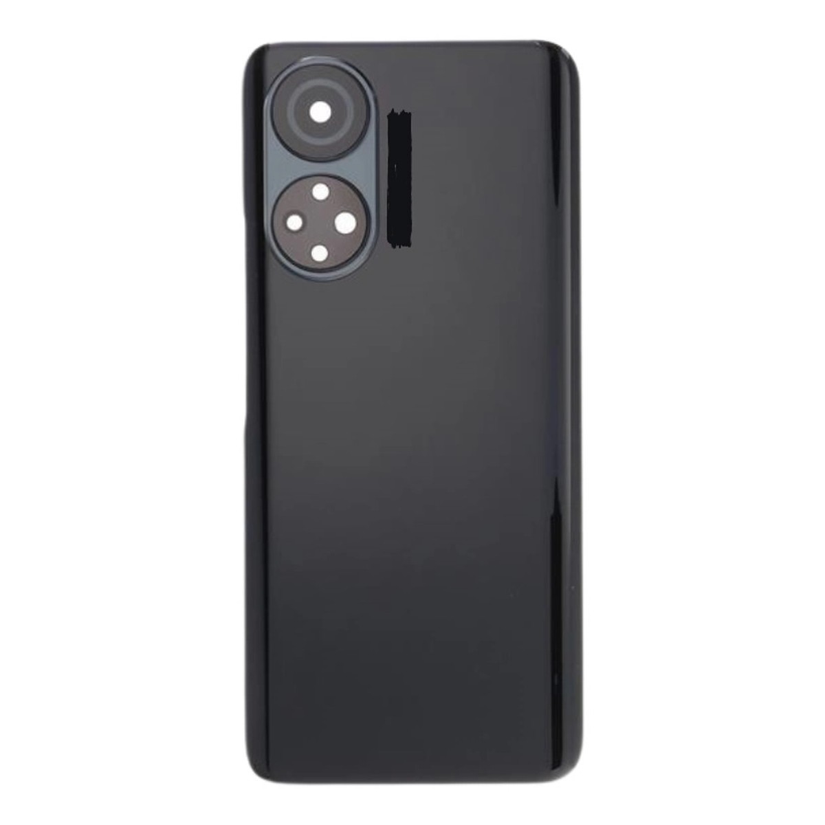 Tapa trasera con lente de cámara para Honor X7, Negro