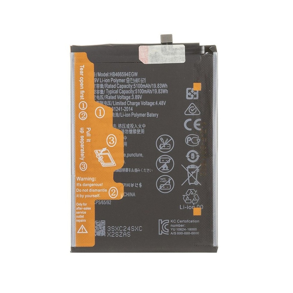 Batería HB466594EGW / HB476594EGW para Honor X6a / Honor X6b / Honor X5b / Honor X7c