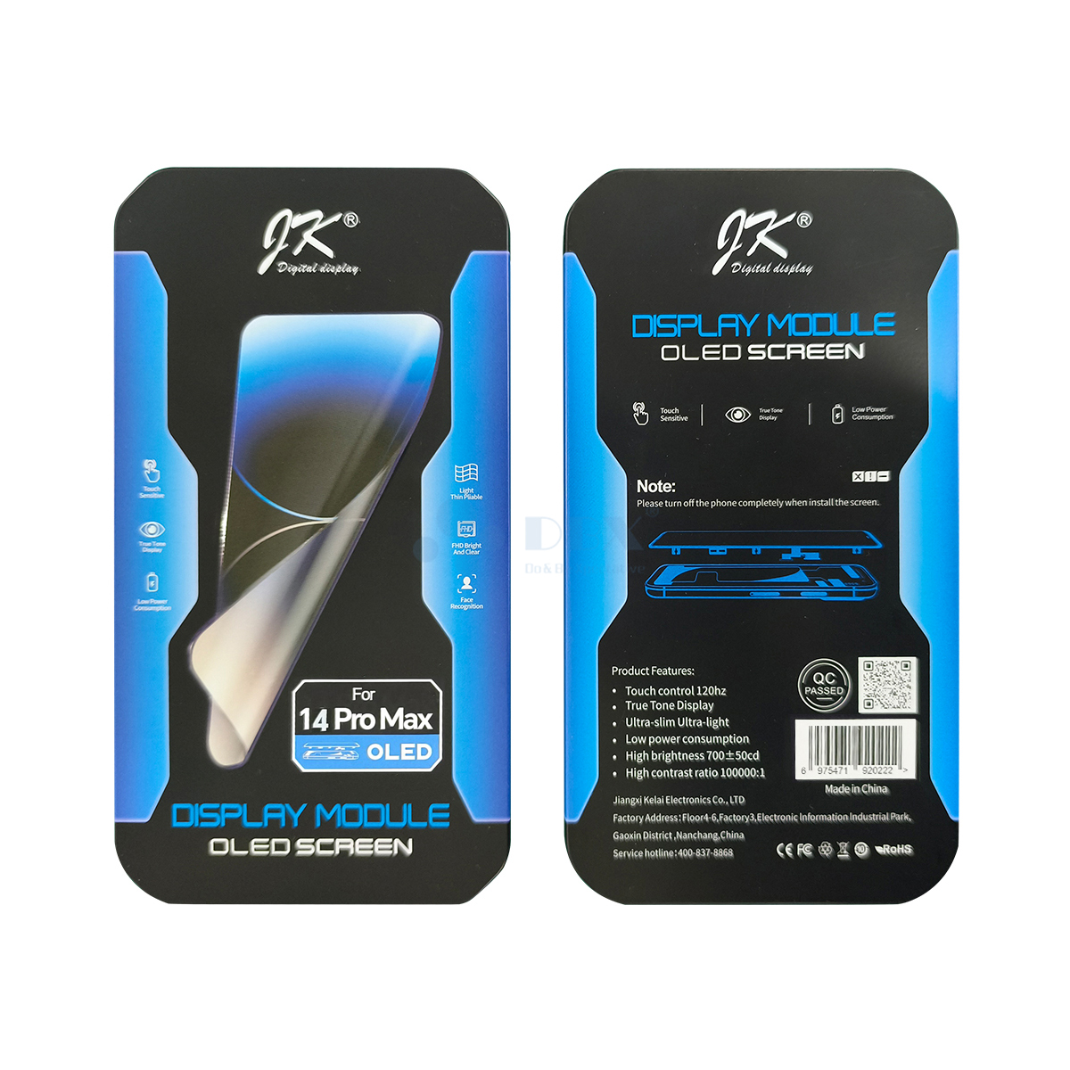 Pantalla Hard OLED JK de repuesto para iPhone 14 Pro Max