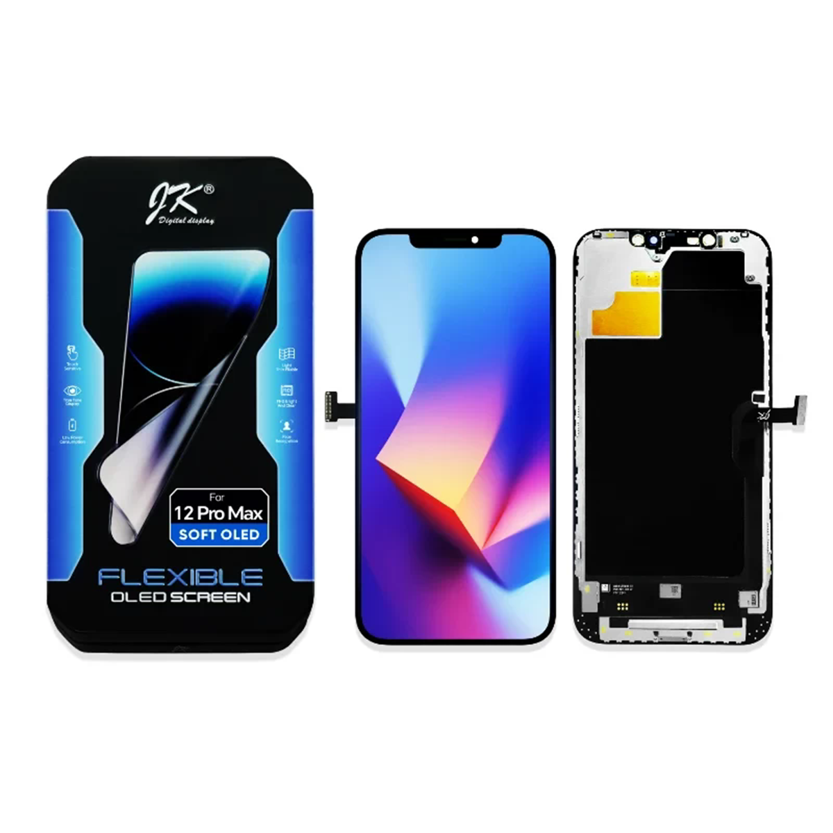 Pantalla Soft OLED JK de repuesto para iPhone 12 Pro Max — imagen 3