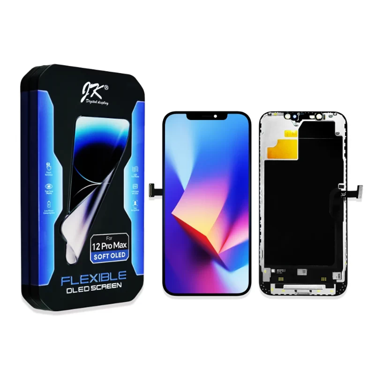Pantalla Soft OLED JK de repuesto para iPhone 12 Pro Max — imagen 4