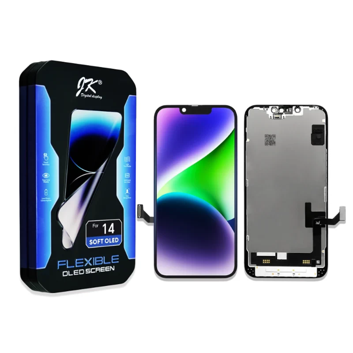 Pantalla Soft OLED JK de repuesto para iPhone 14 — imagen 4