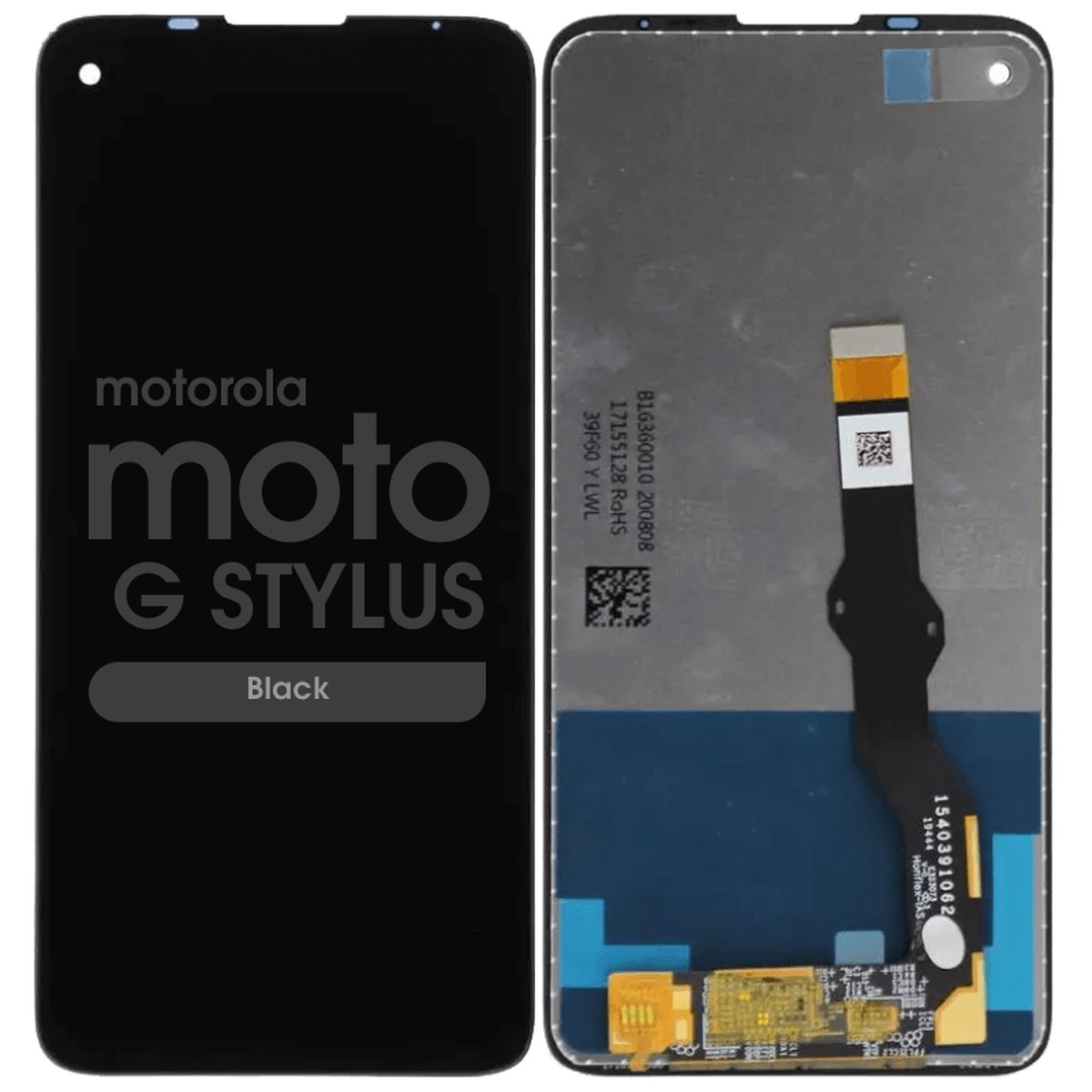 Pantalla LCD con táctil sin marco para Moto G Stylus, Black