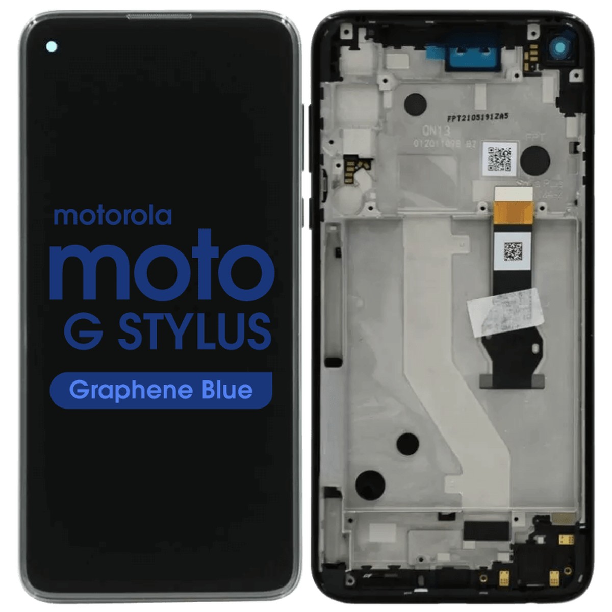 Pantalla LCD con táctil + marco para Moto G Stylus (XT2043), Graphene Blue