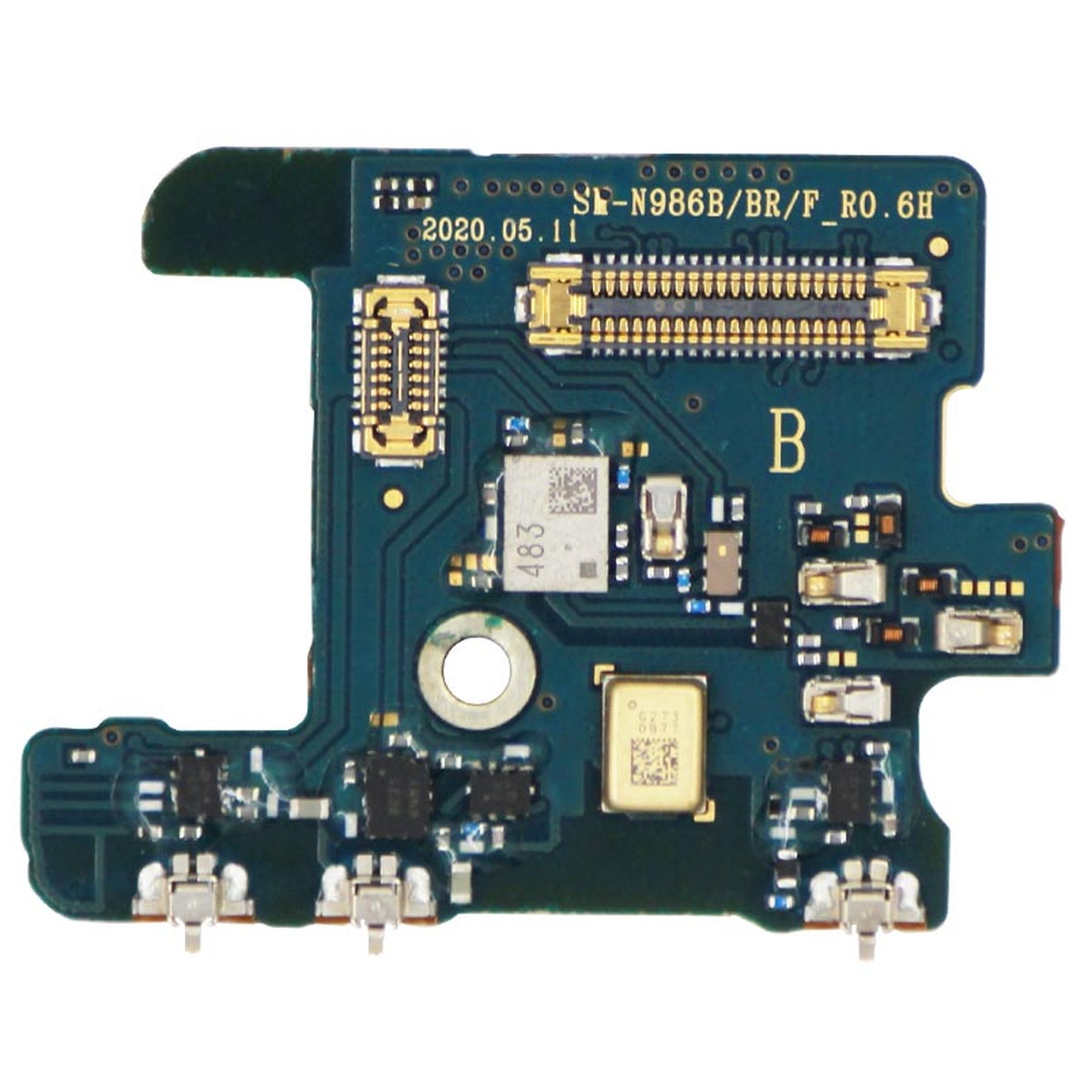 Placa conectora de micrófono para Galaxy Note 20 Ultra 5G (N986B), Versión Internacional