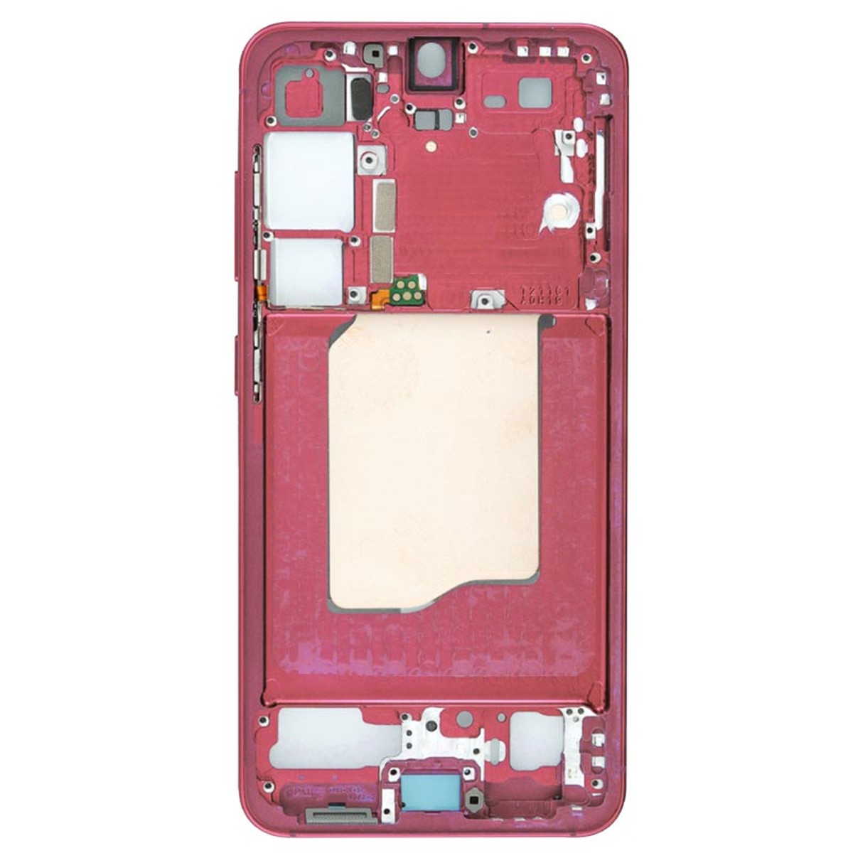 Chasis de marco intermedio para Galaxy S25 5G (S931), Versión US / Internacional, Coral Red