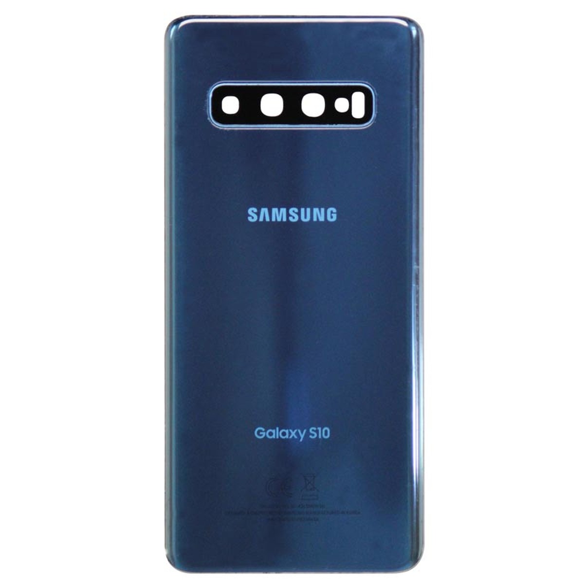 Carcasa trasera con lente de cámara OEM Pull para Galaxy S10 (G973), Prism Blue