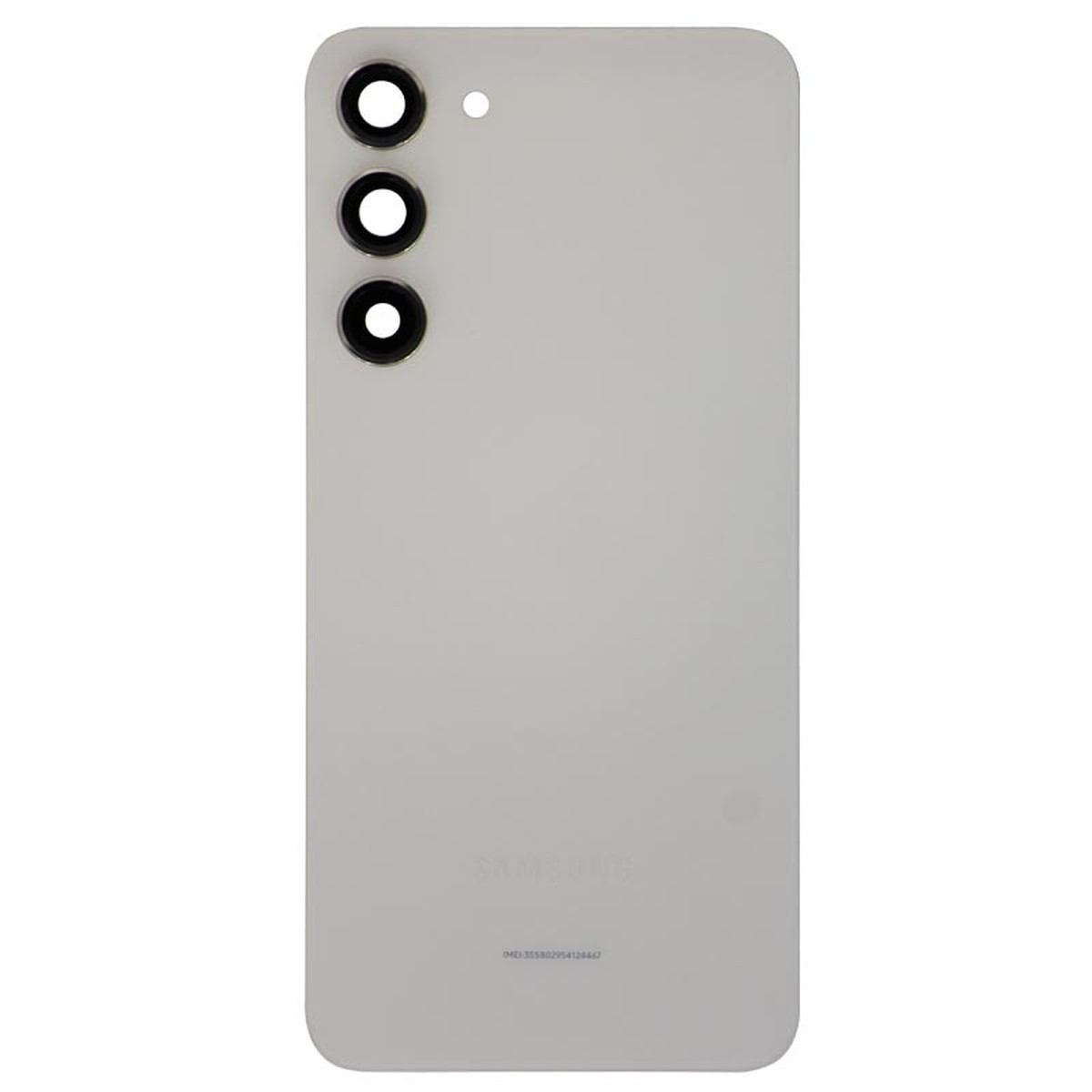 Carcasa trasera con lente de cámara OEM Pull para Galaxy S23 Plus 5G (S916), Cream