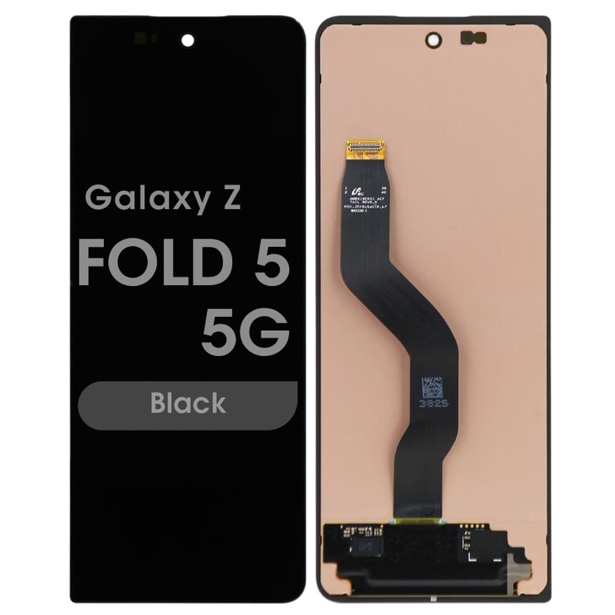 Pantalla OLED con táctil sin marco OEM Pull para Galaxy Z Fold 5 5G (F946), Grado B Plus, Black