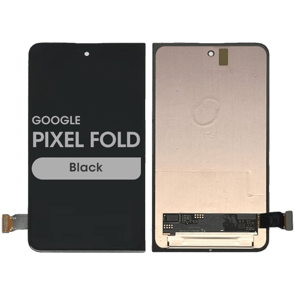 Pantalla OLED con táctil sin marco OEM Pull para Google Pixel Fold, Grado B Plus, Black