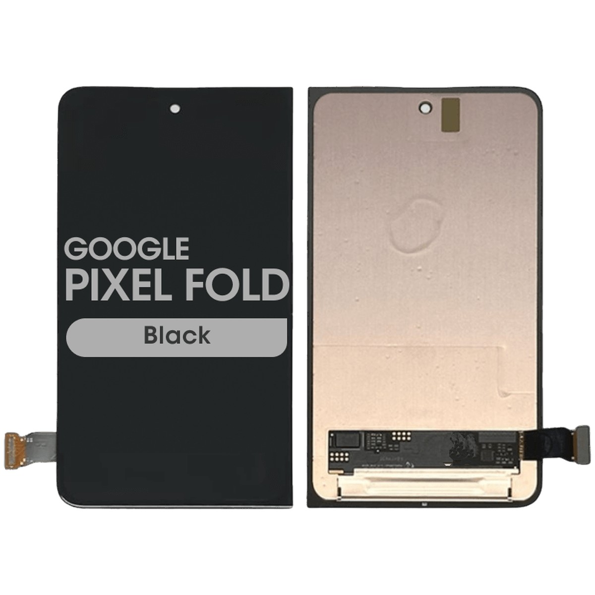 Pantalla OLED con táctil sin marco OEM Pull para Google Pixel Fold, Grado C, Black