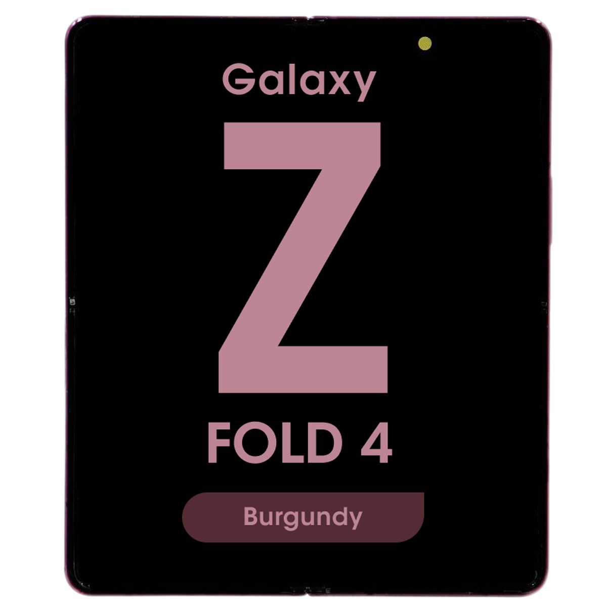 Pantalla OLED con táctil + marco OEM Pull para Galaxy Z Fold 4 (F936), Versión US / Internacional, Grado B Plus, Main Screen / Burgundy