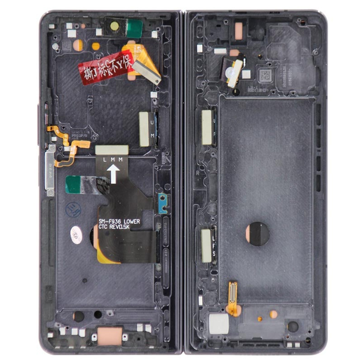 Pantalla OLED con táctil + marco OEM Pull para Galaxy Z Fold 4 (F936), Versión US / Internacional, Grado B Plus, Main Screen / Phantom Black — imagen 2