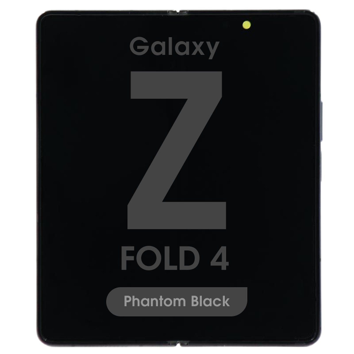 Pantalla OLED con táctil + marco OEM Pull para Galaxy Z Fold 4 (F936), Versión US / Internacional, Grado C, Main Screen / Phantom Black
