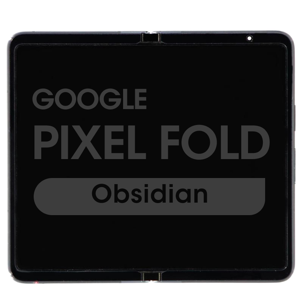 Pantalla OLED con táctil + marco OEM Pull para Google Pixel Fold, Grado B, Obsidian