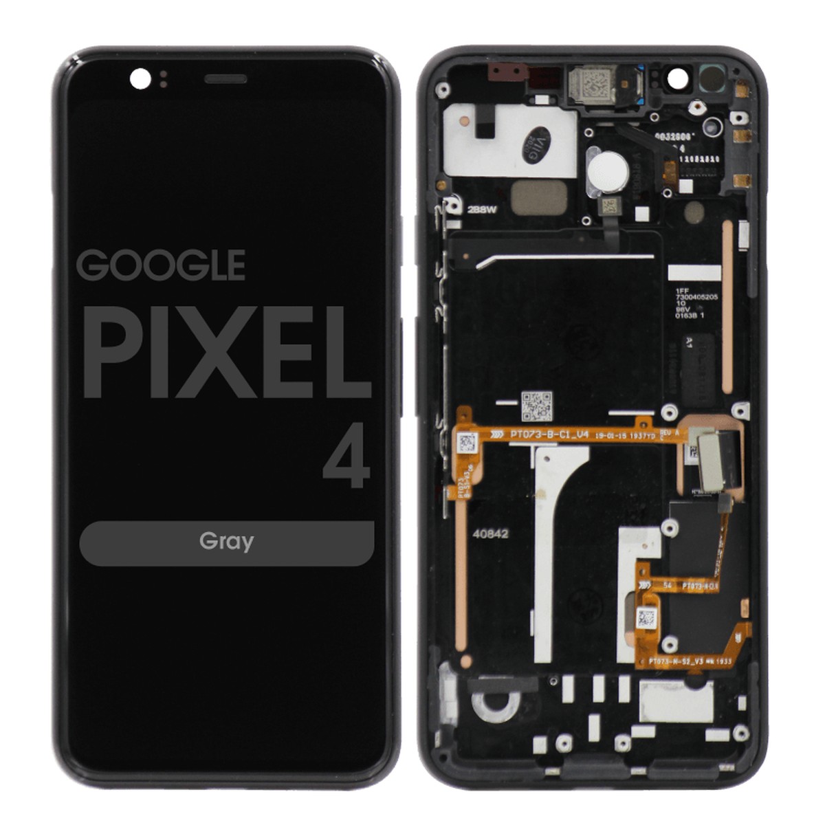Pantalla OLED con táctil + marco para Google Pixel 4, Gray