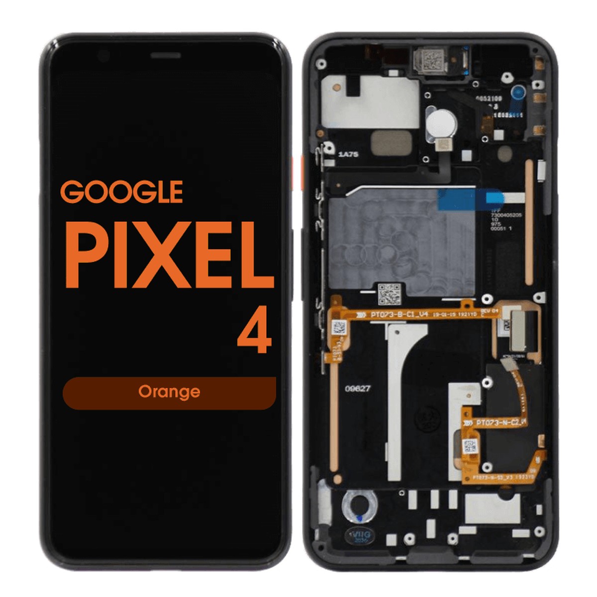Pantalla OLED con táctil + marco para Google Pixel 4, Orange