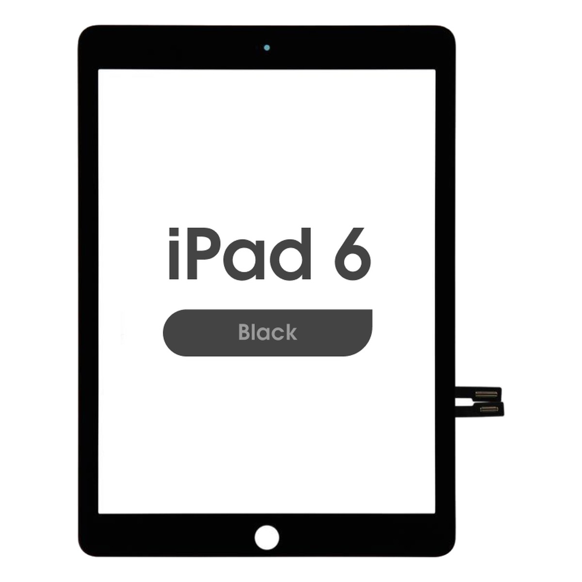 Cristal táctil con digitalizador Premium para iPad 6, Black
