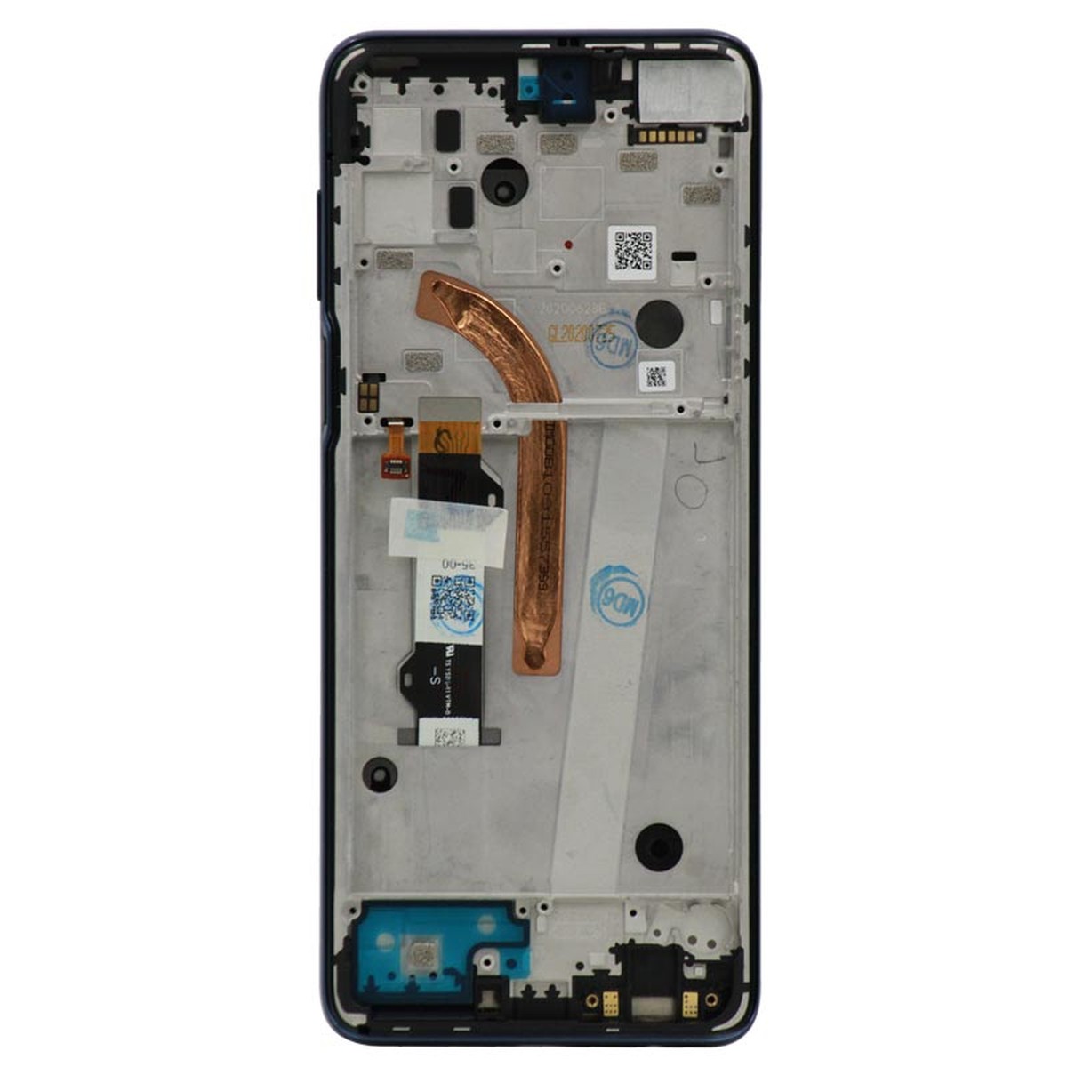 Pantalla LCD con táctil + marco Premium para Moto One 5G (XT2075-1), Prussian Blue — imagen 3