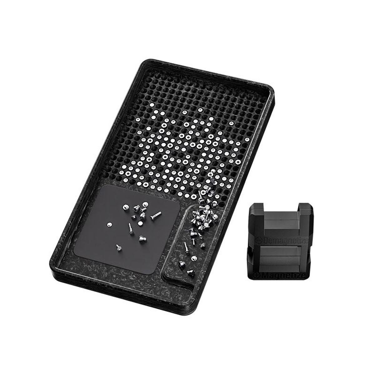Bandeja organizadora de tornillos con almohadillas magnéticas Qianli