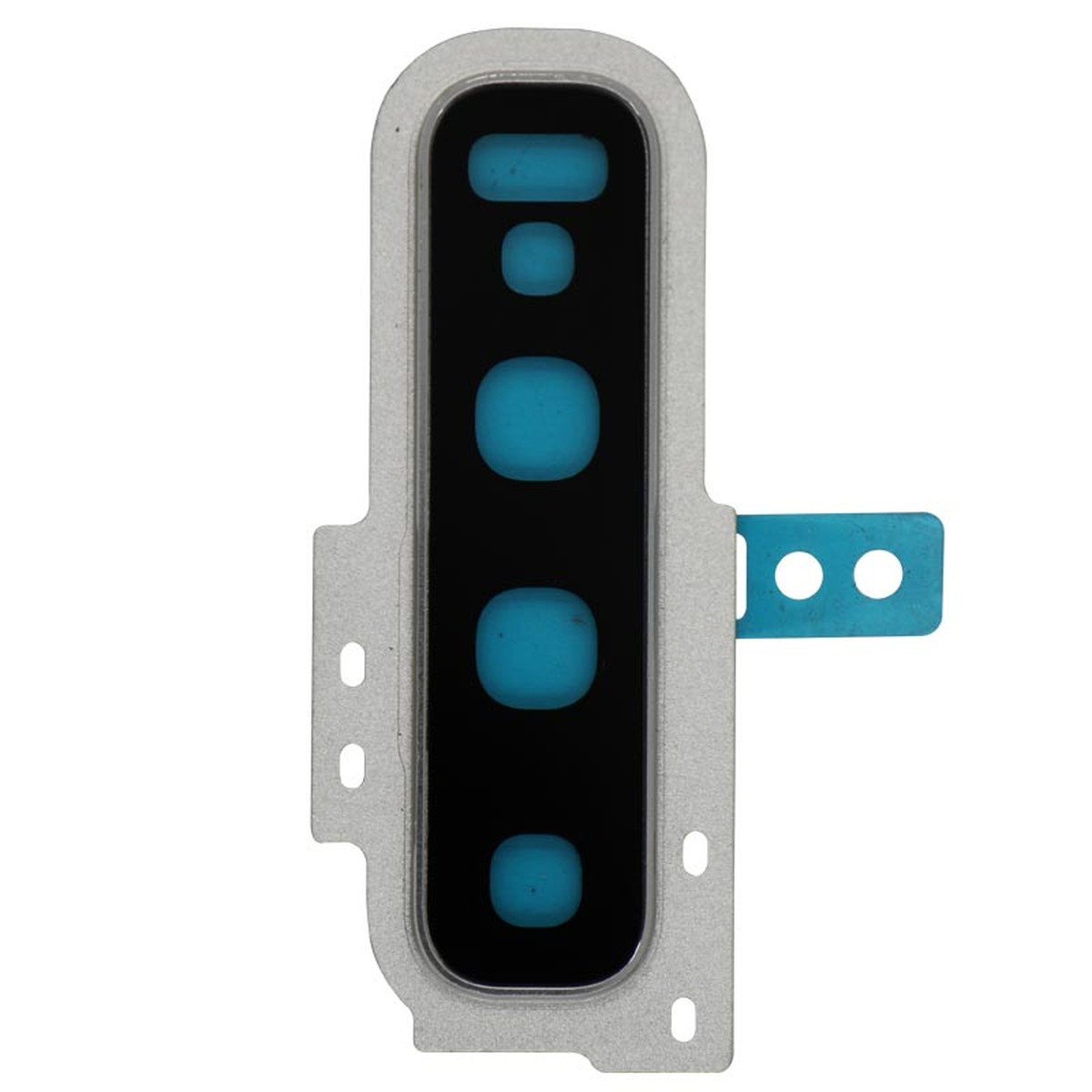 Lente de cámara trasera con anillo bisel para Galaxy S10 (G973), Prism White