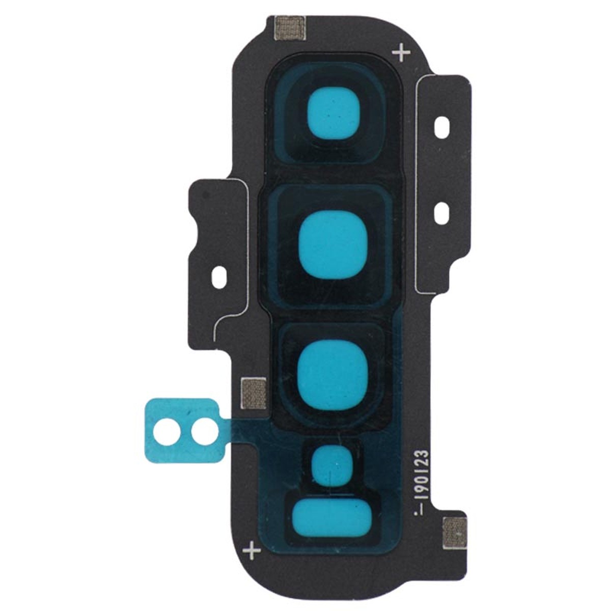 Lente de cámara trasera con anillo bisel para Galaxy S10 Plus (G975), Prism Black — imagen 2