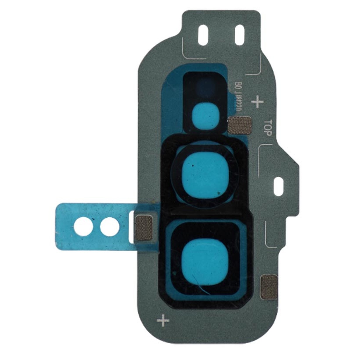 Lente de cámara trasera con anillo bisel para Galaxy S10e (G970), Prism Green — imagen 2