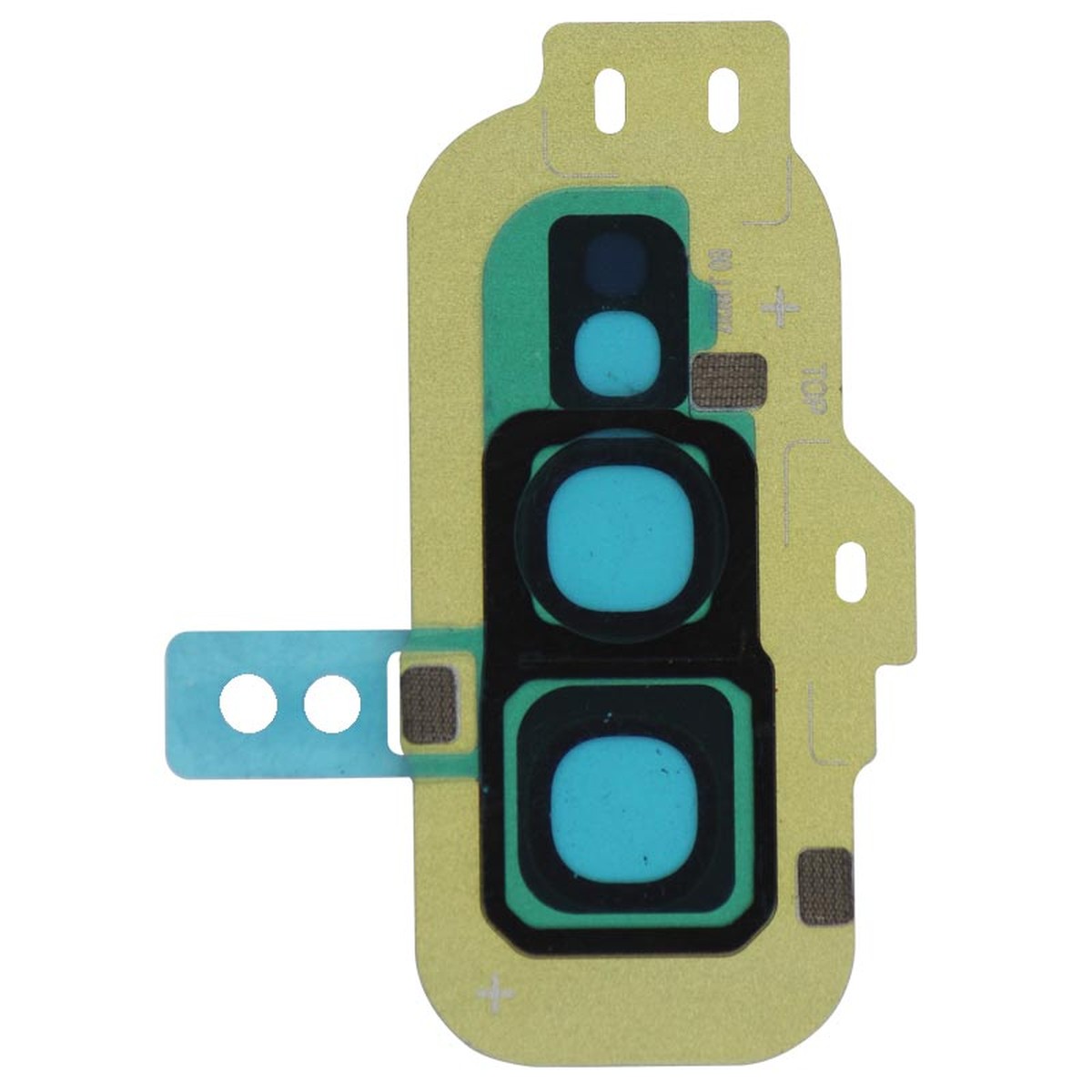 Lente de cámara trasera con anillo bisel para Galaxy S10e (G970), Canary Yellow — imagen 2