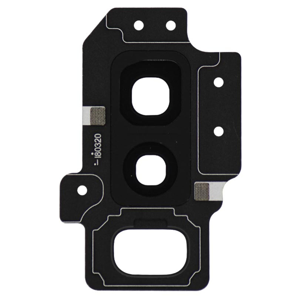 Lente de cámara trasera con anillo bisel para Galaxy S9 Plus (G965), Midnight Black — imagen 2