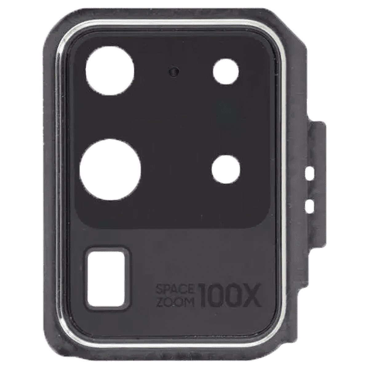 Lente de cámara trasera con anillo bisel y adhesivo para Galaxy S20 Ultra (G988), Cloud White