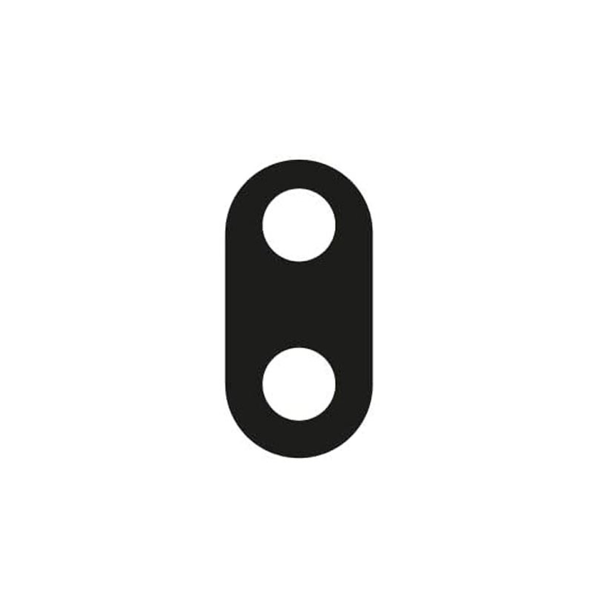 Lente de cámara trasera para Google Pixel 6a, Glass Only / Black