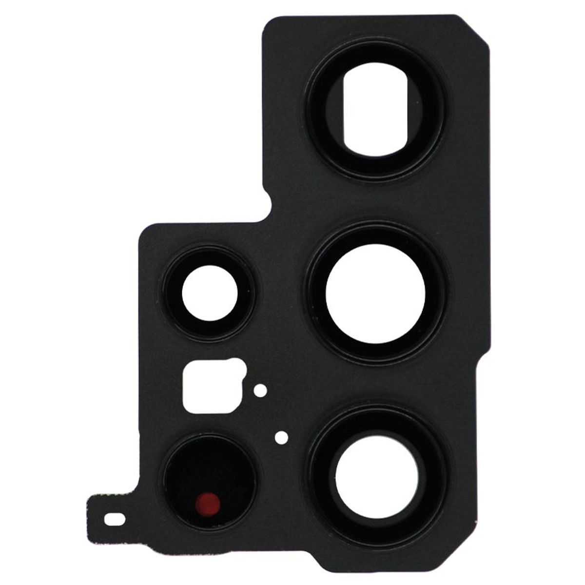 Tapa de lente de cámara trasera con anillo bisel para Galaxy S22 Ultra 5G (S908), Phantom Black