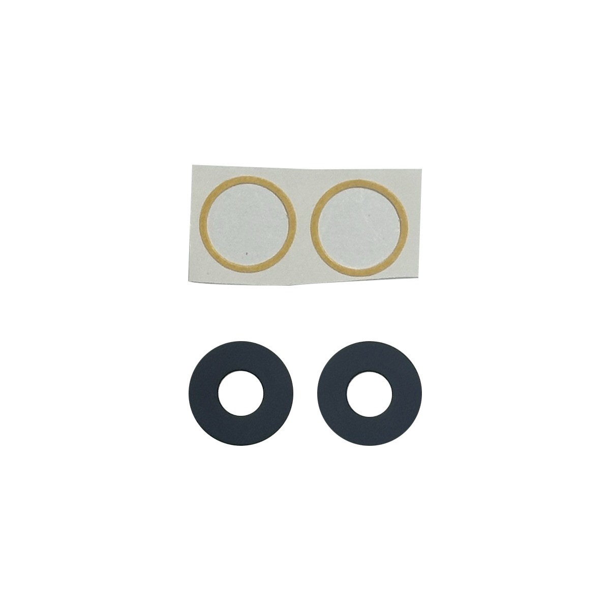 Juego de lentes de cámara trasera para Moto G06 / G06 Power, Black