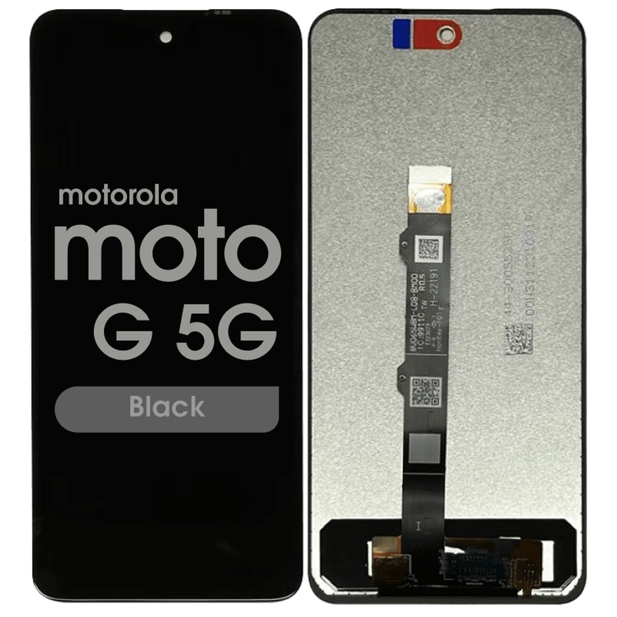 Pantalla LCD con táctil sin marco Reacondicionado para Moto G 5G (XT2213), Black