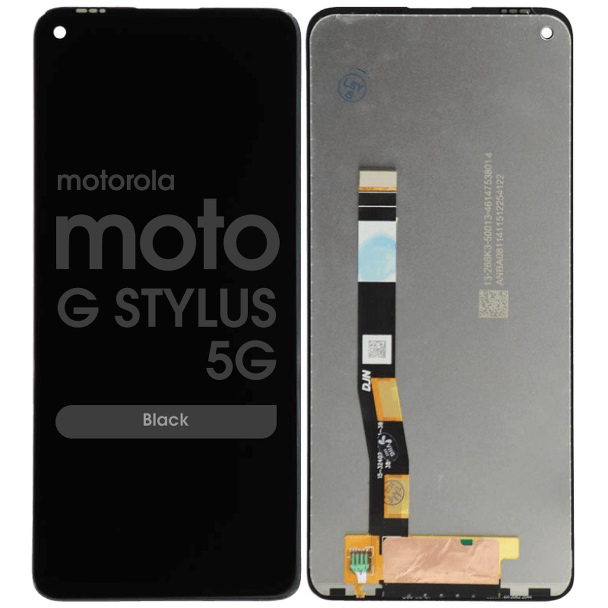 Pantalla LCD con táctil sin marco Reacondicionado para Moto G Stylus 5G (XT2131), Black